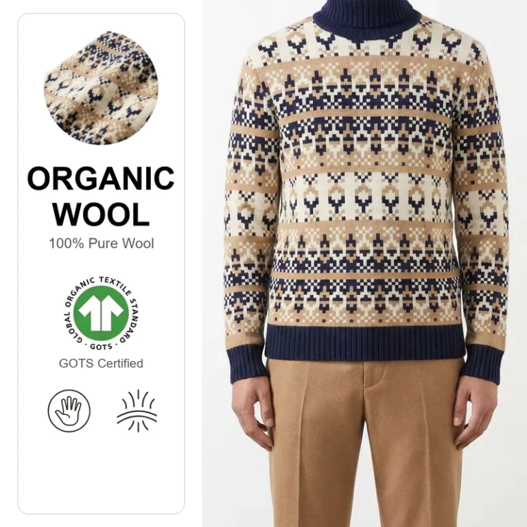 100-Organic-Wool-Mens-Turtleneck-Sweater-GOTS-Certified-Fair-Isle-Jacquard