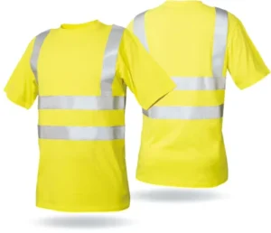 100% Polyester Hi Vis Polo Shirt Birdeye Single Jersey with Safety Reflective Features for Work or Outdoor Activities