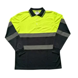 100% Polyester Hi Vis Reflective Material Knit Fabric Wicks Away Moisture and Breathable T Shirt Work Warehouse Construction