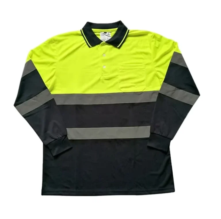 100-Polyester-Hi-Vis-Reflective-Material-Knit-Fabric-Wicks-Away-Moisture-and-Breathable-T-Shirt-Work-Warehouse-Construction