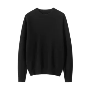 100% Pure Cashmere Semi High Neck Off the Shoulder Casual Winter Sweater