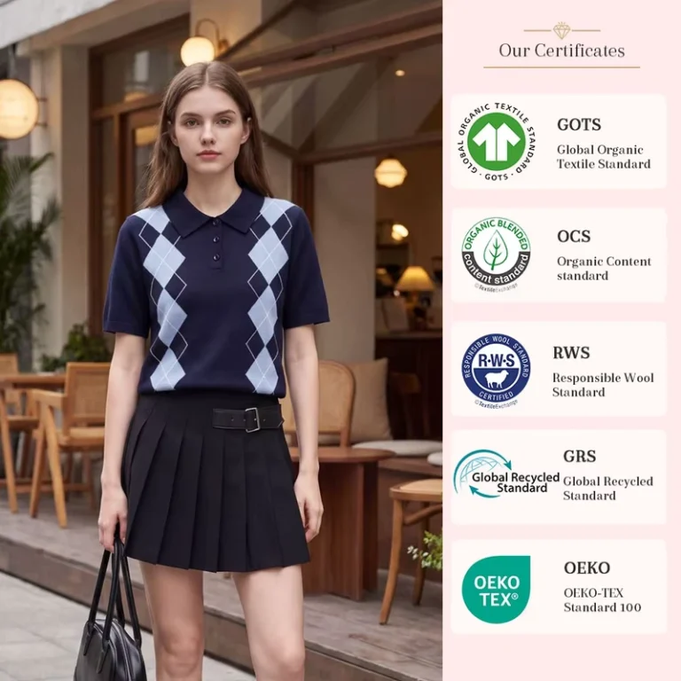 100-Pure-Wool-Women-Polo-Collar-Short-Sleeve-Knit-Sweater-Vintage-Preppy-Style-Ladies-Knitted-T-Shirt