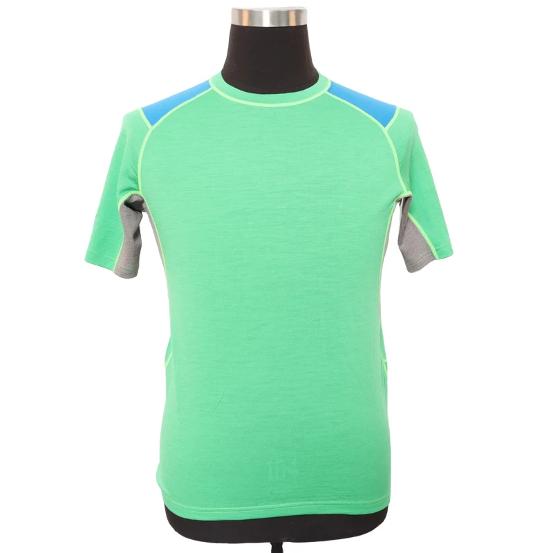 100% Superfine Short Sleeve O Neck Men's Merino Wool T Shirt