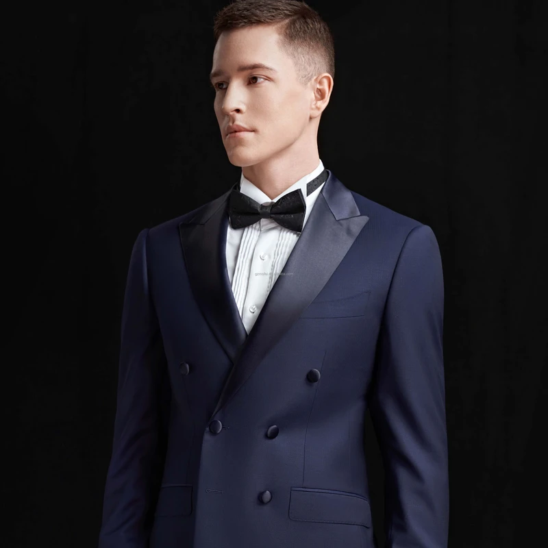 100% Virgin Wool Plus Size Breathable Garment Dyed Fused Half/Full Canvas Men's Wedding & Business Suit