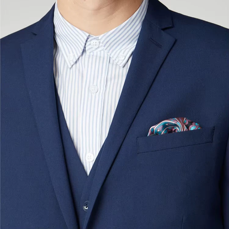 100% Wool Tailor Made Men's Suits Custom Men's Blazer Formal 3 Pieces Wedding Suits for Men