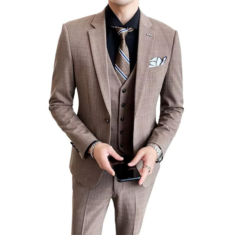 100 %wool Men TR Solid Formal Men Wedding Party Male Suits Men's Suits