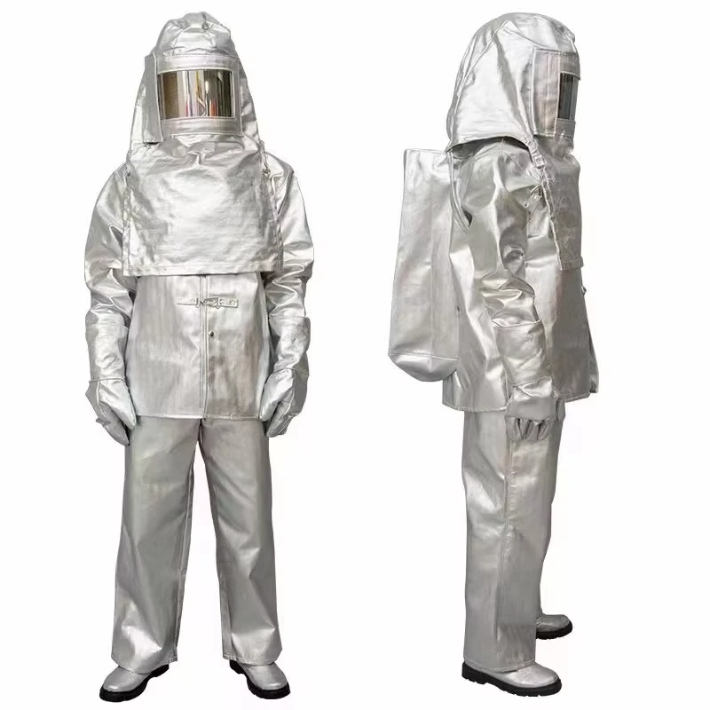 1000 Degrees Aluminized Foil Insulation Coveralls Safety Clothing