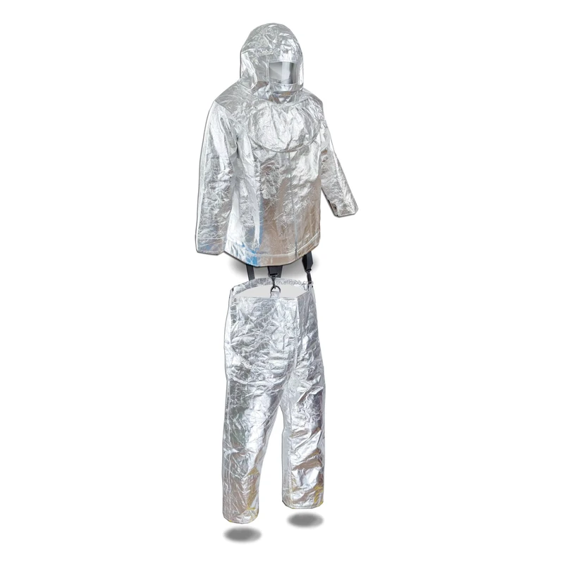 1000 Degrees Anti Radiation Aluminized Fire Fighting Suits Aluminum Suit