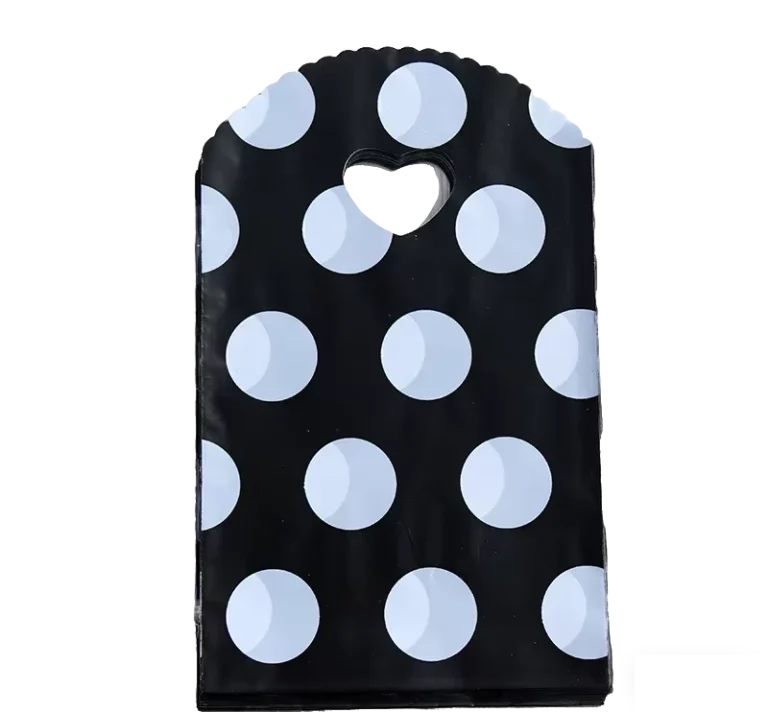 13-x-21-cm-Black-and-White-Polka-Dot-Reusable-Shopping-Bag-with-Heart-Shaped-Handle