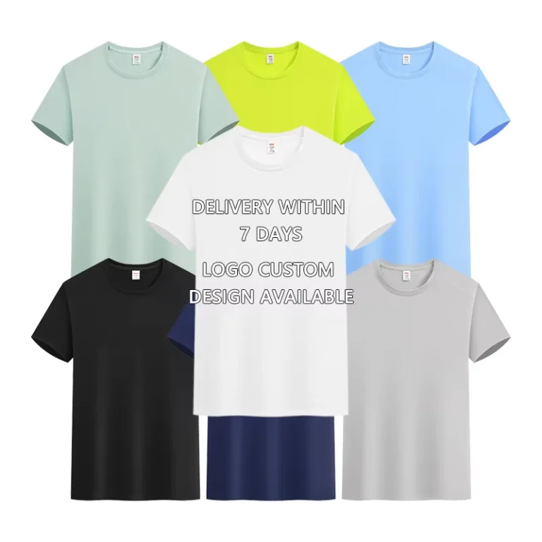 140g-All-Weather-Crewneck-Quick-Dry-Breathable-Eco-Friendly-Casual-Business-All-Match-100-Polyester-Silk-Screen-Printed