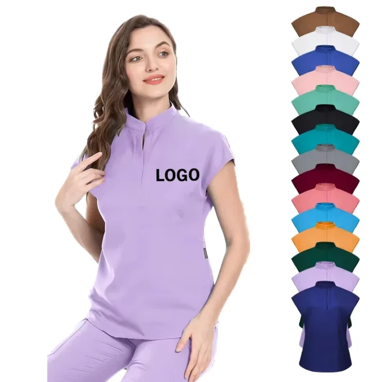 15-Color-Medical-Scrub-Suit-with-Elastic-Collar