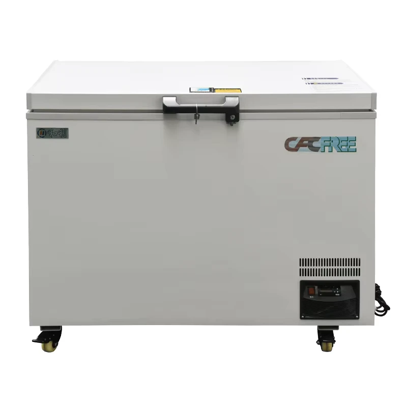 168L Deep Freezer Subzero 50 Degree Seafood Refrigerator Cryogenic Freezer for Tuna and Salmon Flesh Meat