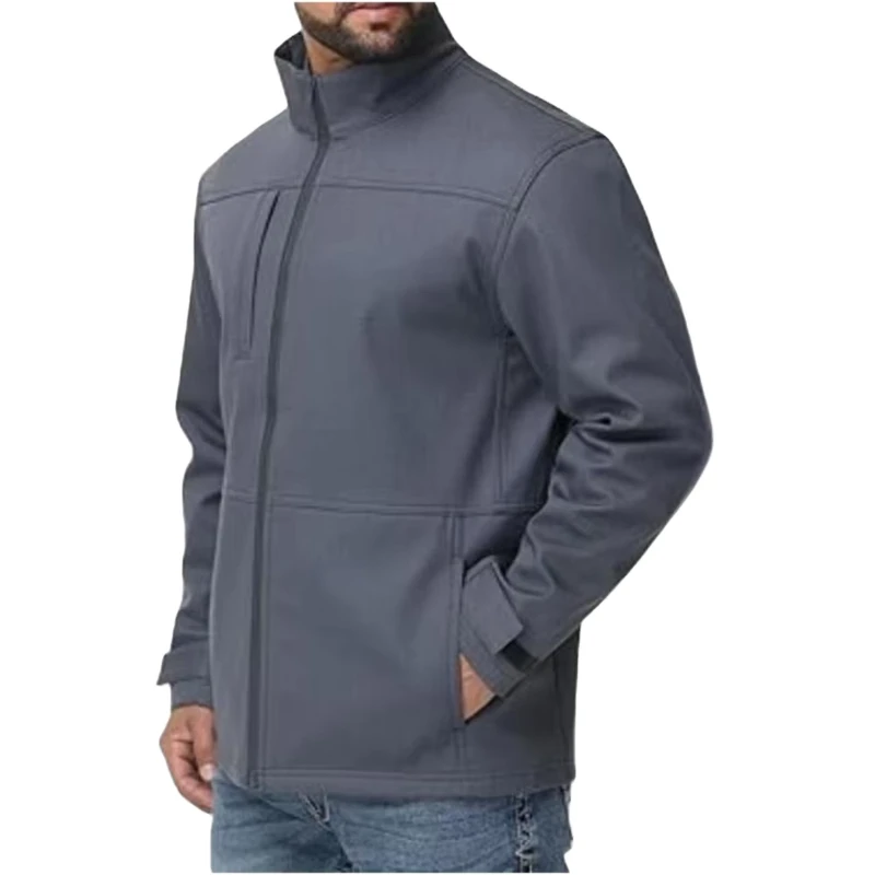 16OZ Men's FR Ripstop FRCY6001Gray Loose Fit Fire Protection Jacket HRC2 CAT2 ASTM F1506 NFPA70E Waterproof Made in Henan