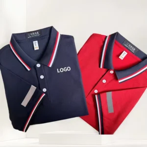 180G Men’s Cotton Polyester Polo T-Shirt Antistatic Solid Regular Fit