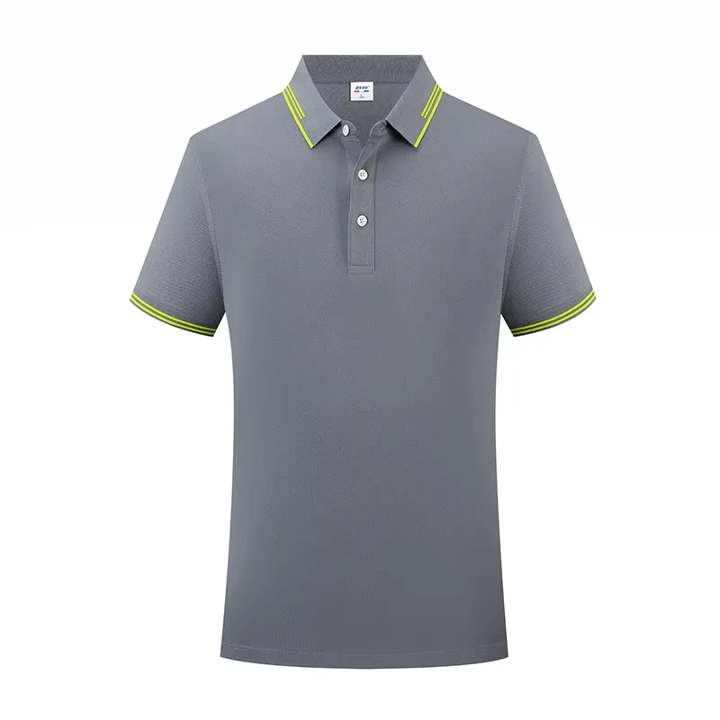 190G Polyester Cotton Custom Men's Polo Shirt Embroidered