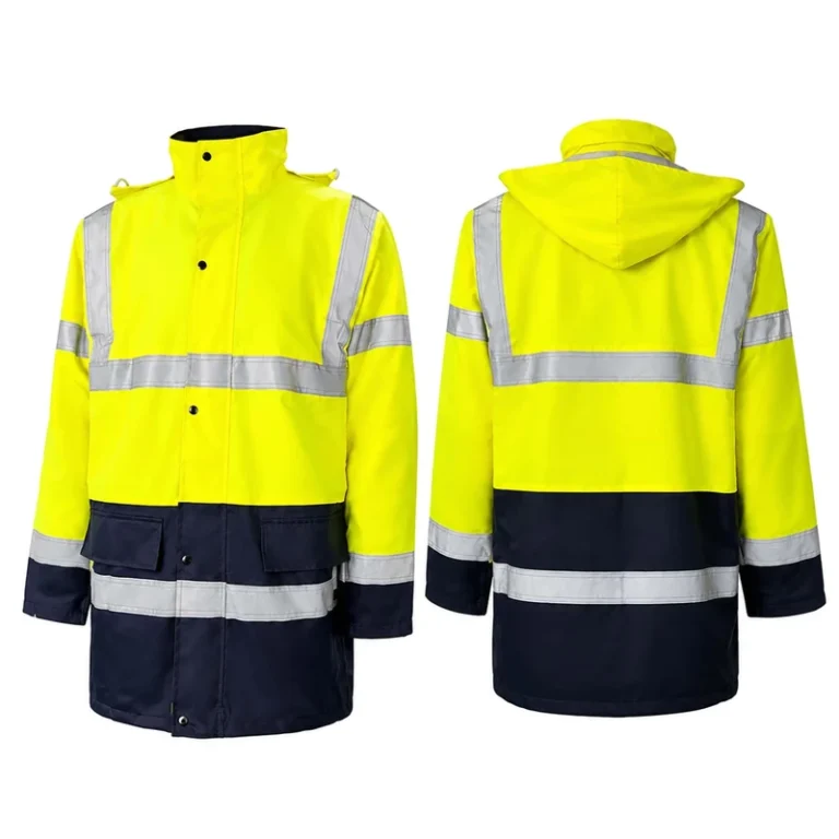 1Pcs-Class-3-Yellow-Hi-Vis-Winter-Waterproof-Safety-Jacket-300D-Oxford-PU-Reflective-with-Hood-for-Road-Construction
