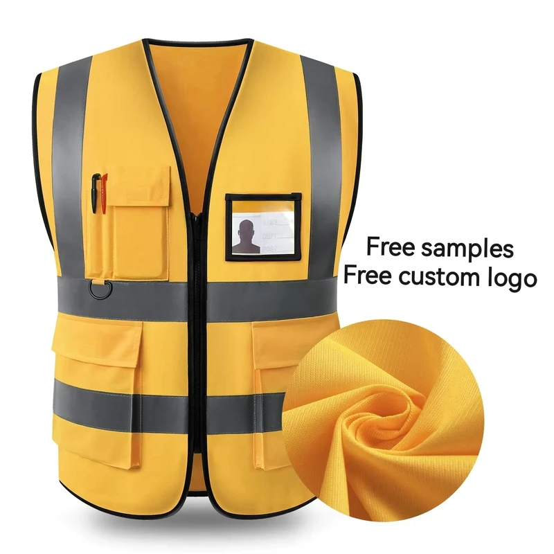 1pc Hi Vis Vest High Visibility Reflective Safety Vest for Men and Women