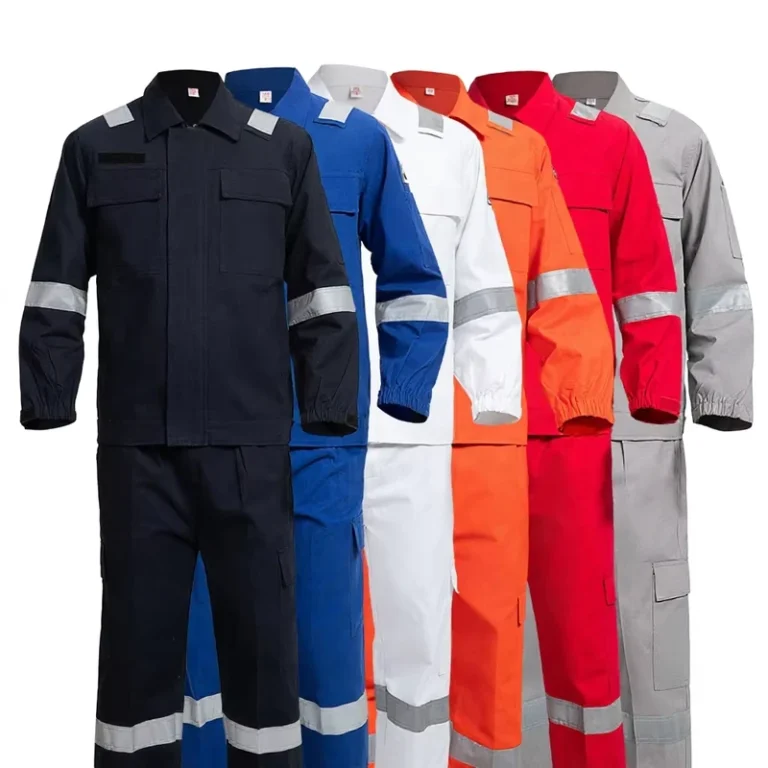 2-Piece-100-Cotton-Hi-Vis-Reflective-Safety-Workwear-Set-Breathable-Industrial-Work-Uniform-Jacket-and-Pants-for-Road-Worker
