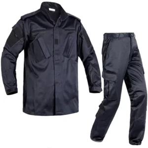 2-Piece Navy Blue Camouflage ACU Security Training Uniform, Breathable