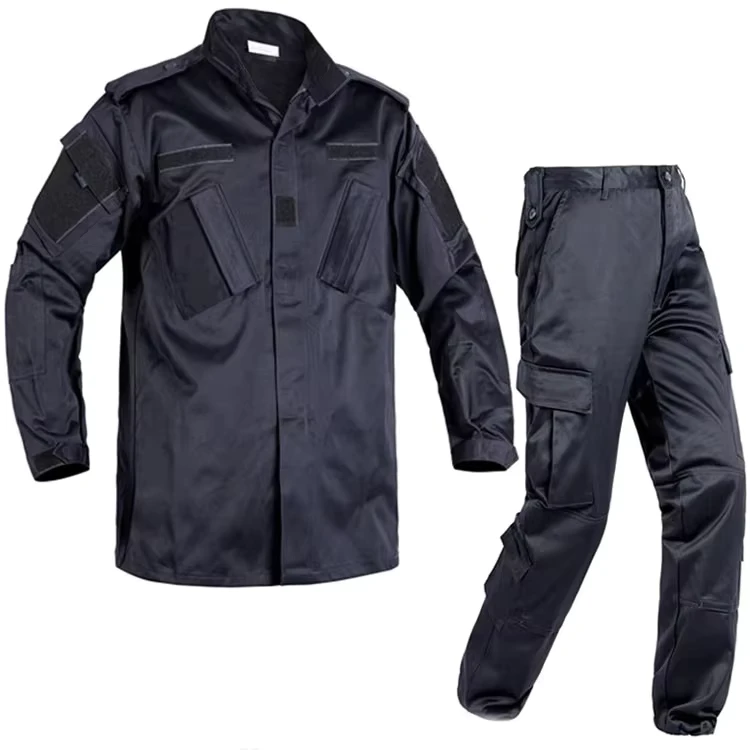 2-Piece Navy Blue Camouflage ACU Security Training Uniform, Breathable