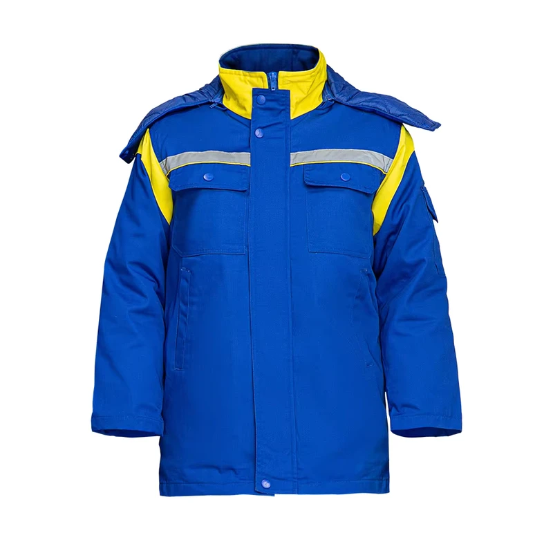 2 Pieces Detachable Winter Work Clothes with Reflective New Energy Outdoor Heavy Men Workwear Jackets
