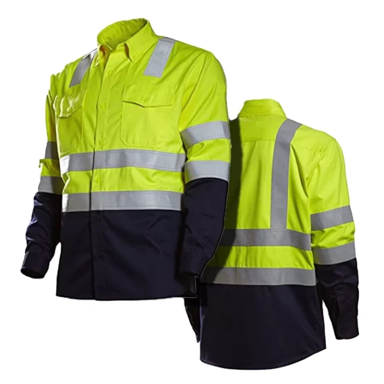 2-Pockets-Design-Hi-Vis-Safety-Long-Sleeve-Polo-Shirt