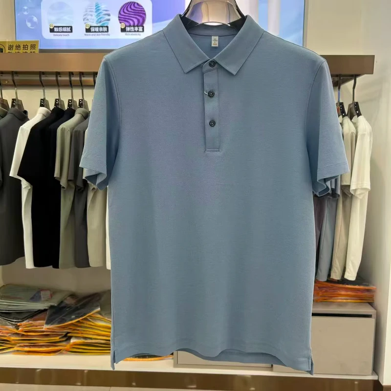 2.5A Antibacterial Cool Short Sleeve Corporate Polo Shirt Custom Logo Embroidery
