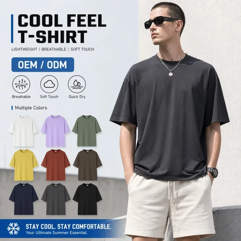 200g-100-Cotton-Knitted-Casual-Men-Vintage-Style-Short-Sleeve-T-Shirt-Pocket-Frayed-Edges-Washed-Finish-Oversized-High-Quality