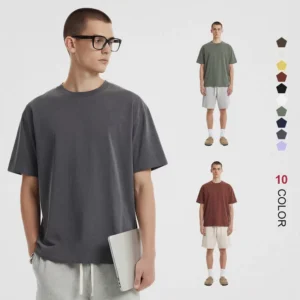 210gsm Casual Streetwear Oversized T Shirt Antibacterial Sun Protection Breathable Gym Tshirt