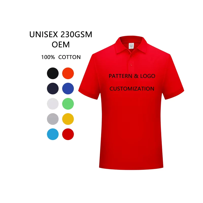 230g Pure Cotton Blank Casual Short Sleeve Shirt Print Moisture Wicking Quick Dry Anti shrink Comfortable Skin Friendly
