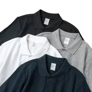 230g Short sleeved CVC Cellosilk Breathable Polo Shirt Custom logo Digital Printing Lapel T shirt Men Polo Shirt work T shirts