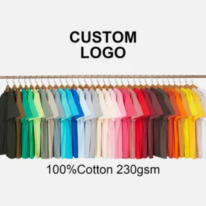 230gsm Cotton Heavyweight Streetwear Printing Blank Oversized T shirt Custom Plain Tshirt Custom t Shirt