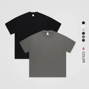 240 Grams 100% Cotton Blank Heavy Weight Tshirt Custom Logo Puff Print Men Casual T Shirt