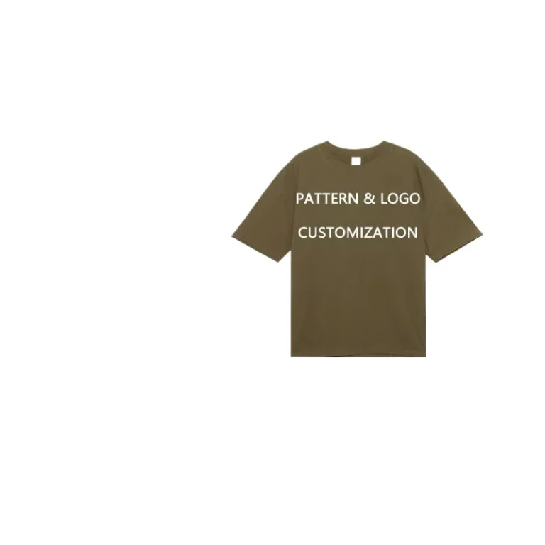 250g-Heavyweight-100-Combed-Cotton-Knitted-Crewneck-Short-Sleeve-Loose-Fit-T-Shirt-Puff-Printed-Breathable-Quick-Dry