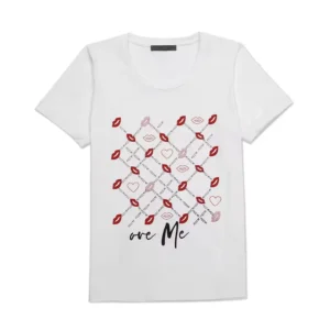 250g Women’s Cotton Jersey T-Shirt, Custom Size, Printed Pattern