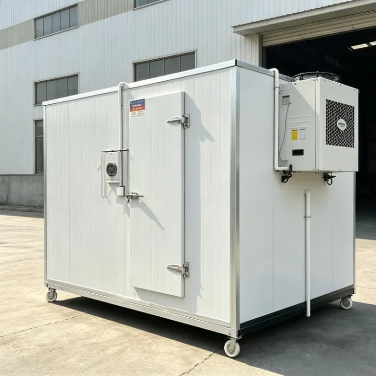 25m3-Small-Mobile-Walk-in-Freezer-Cold-Storage-Room-Low-Cost-Mini-Monoblock-Refrigeration-Unit-With-Optional-Casters