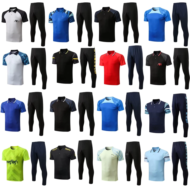 26/27 Tracksuits for Men Short Sleeve T shirts Men's Polo Blank T shirt Gym Training Wear Soccer Training Wear