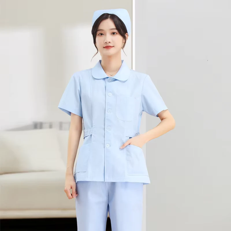 260524 Free Samples on Doctor Uniforms Medical Nursing Scrubs Uniform Clinic Scrub Sets Short Sleeve Tops Pants Uniform Nurse