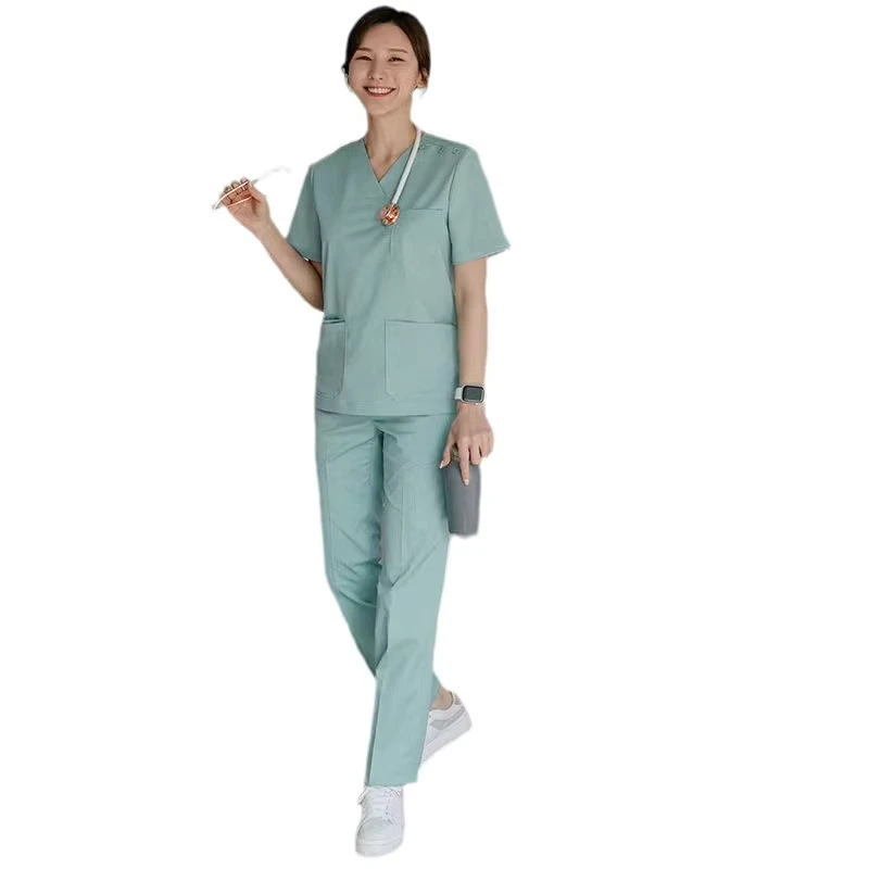 260617 Hospital Dental Clinic Surgeon Scrub Set Green Men's Nurse Pants