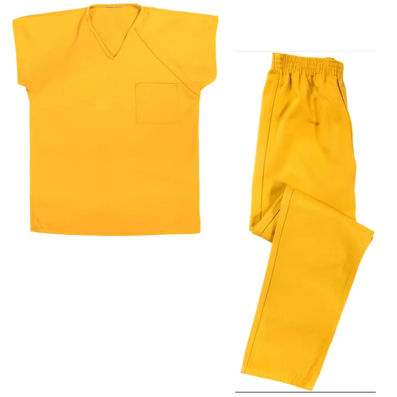 3 Needle Felling Stitching Tristitch Jail Cotton Polyester Twill Prison Prisoner Tops and Pants Uniforms