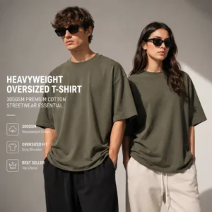 310 Grams Summer Heavy Weight Oversized 100% Cotton Hip Hop Breathable Anti Wrinkle Blank Custom Design Men’s T Shirts Logo