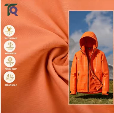 320D Double Weft Taslon 3 in 1 Plaid FR Fleece Fabric Aramid Durable Flame Resistant for Outdoor Jackets