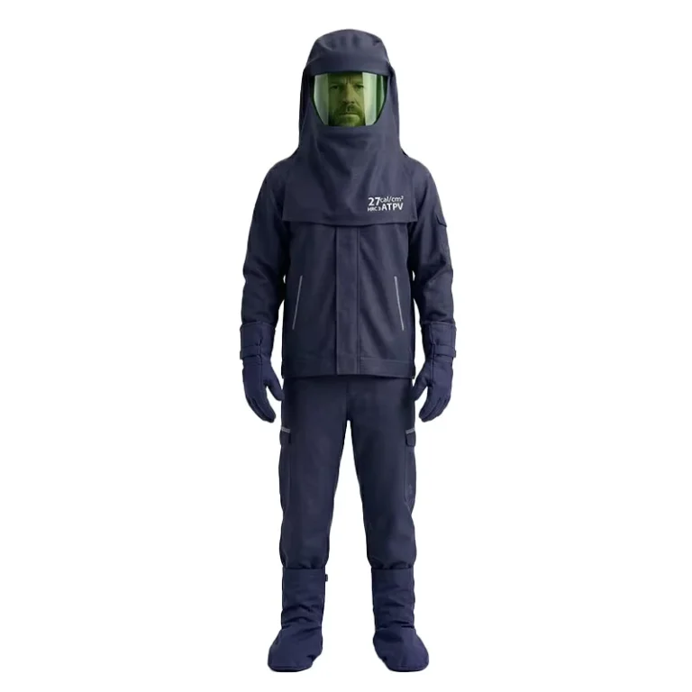 33-Cal-cm-CAT-2-Arc-Resistant-Coverall-Lightweight-FR-Anti-Arc-Safety-Workwear-for-Power-Industry