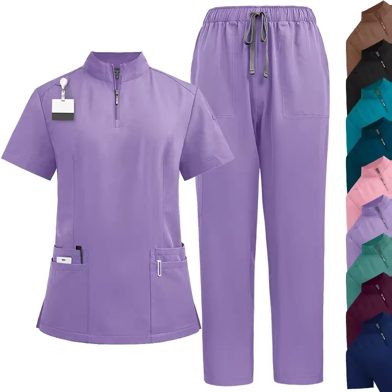 4-Way Stretch Rayon Spandex Nursing Scrub Set