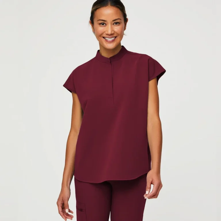42015-Custom-Comfortable-Woven-Scrubs-Zipper-Collar-Uniforms-Plus-Sizes-Scrub-Pants-Medical-Nursing
