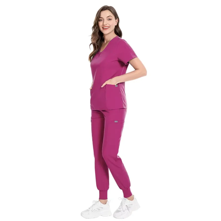 42030-Blue-V-Neck-Nurse-Uniform-Top