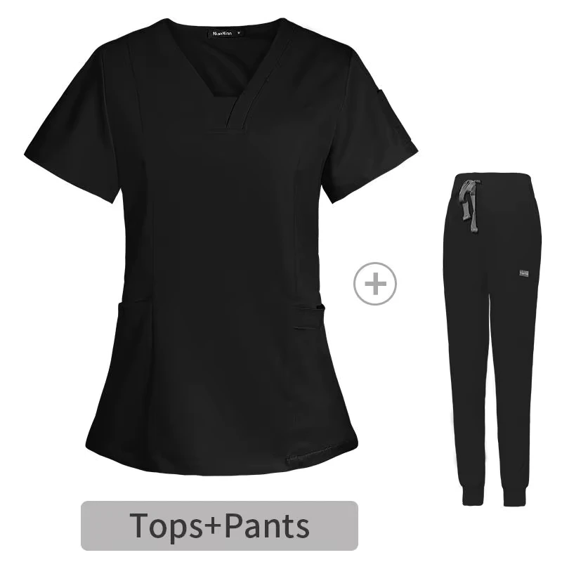 42030 V-Neck Soft Fabric Unisex Nursing Scrub Set