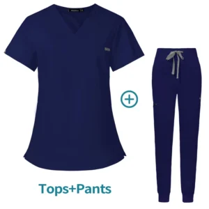 42031LW Unisex Surgical Scrub Suit with Wide-Leg Flare Pants