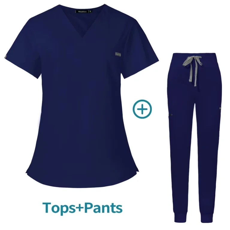 42031LW-Unisex-Surgical-Scrub-Suit-with-Wide-Leg-Flare-Pants