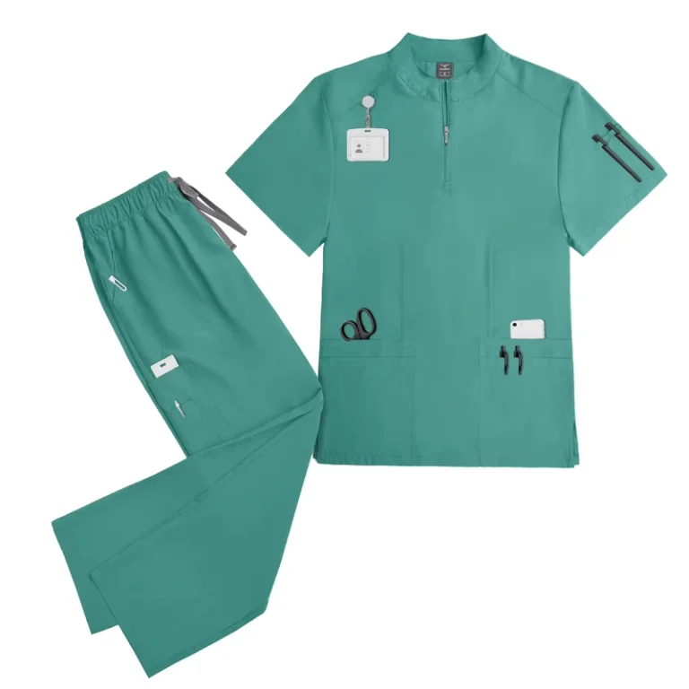 42108-Zipper-Collar-Unisex-Hospital-Doctor-Uniform